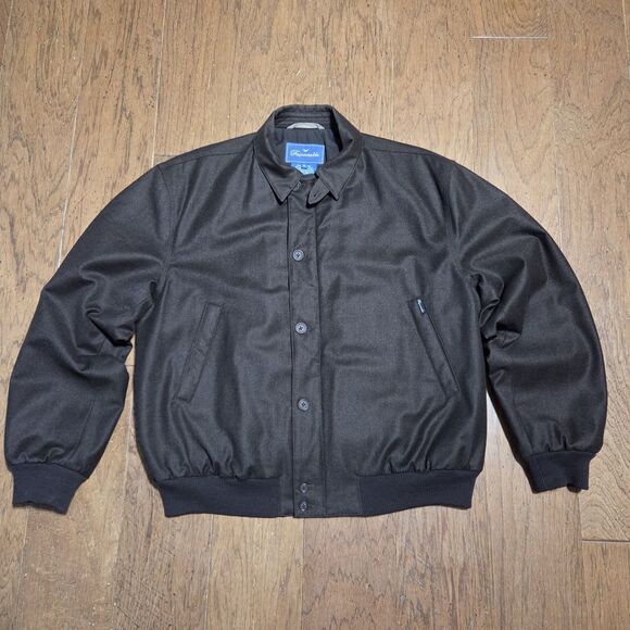 Loro Piana Other - Loro Piana Faconnable Wool Jacket Mens M Brown Storm System Bomber Rain Snow